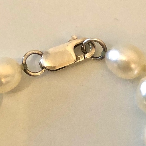 💝Genuine Pearl Necklace with 925 Silver Clasp - Picture 8 of 12